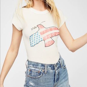 Free People/ We the Free Love Dove Tee Small